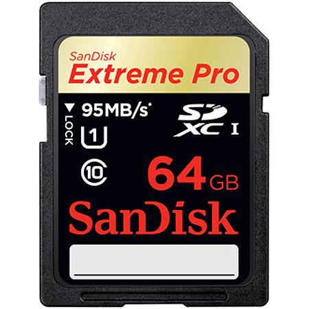 SanDisk 64 GB SDXC Memory Card Extreme Pro Class 10 UHS-I